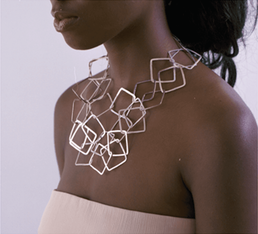 Geometric necklace design 1